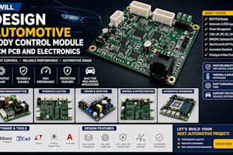 design automotive body control module bcm pcb and electronics