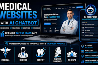 build healthcare or medical professional ai websites with ai features