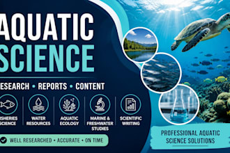 research aquatic ecology, fisheries science and marine biology