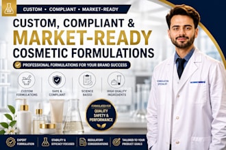 develop custom cosmetic product formulations