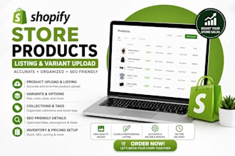 do shopify products listing variant upload