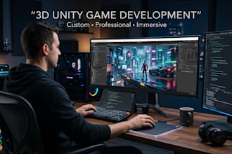 create 3d unity game for you