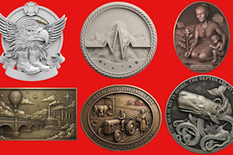 sculpt 3d coin printable coin 3d model bas relief medallion pendant stl printing