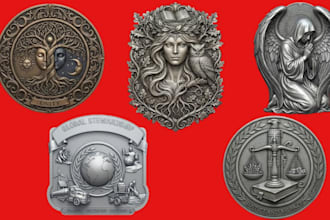sculpt high relief 3d coin models for numismatic, bullion and collectible use