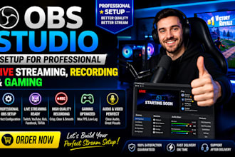 setup obs studio for professional live streaming, recording and gaming