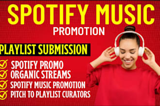 do organic spotify music promotion,streams and follow growth