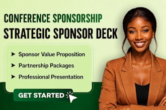 create a strategic conference sponsorship deck and sponsor proposal
