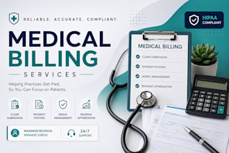 handle your medical billing, rcm services, claims and denials