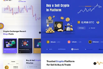 build crypto exchange website, crypto wallet, p2p exchange blockchain defi app