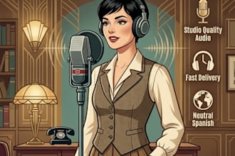 do a professional neutral spanish voice over