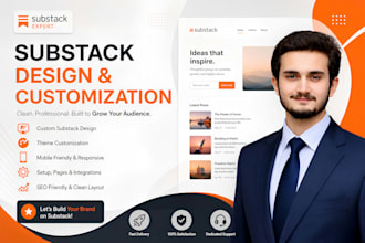 set up substack design and customization