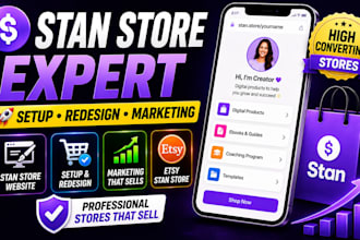 reedit stan store setup stan store website stan store marketing, etsy stan store