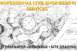 civil engineer stormwater grading utility site city permit hydraulics swppp