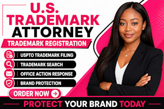 be your licensed trade mark attorney to register brand in USA trademark filing