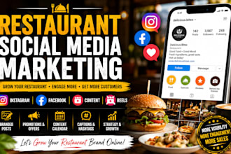 be your restaurant social media manager for restaurant cafe hotel bar coffe