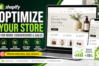 optimize your shopify store for conversions, seo, ux  and sales growth