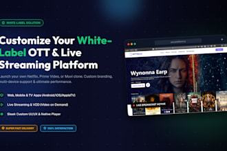 setup customize your white label ott live streaming platform