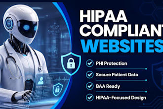 build hippa compliant telehealth telemedicine dental healthcare website and app