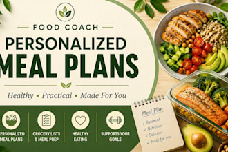 create healthy recipes and a personalized weekly meal plan