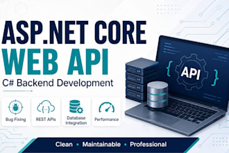 build, fix or improve your asp net core web API