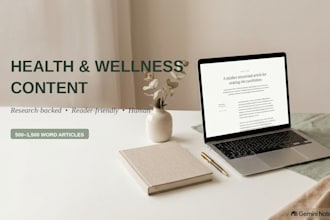 write health and wellness content that connects with readers