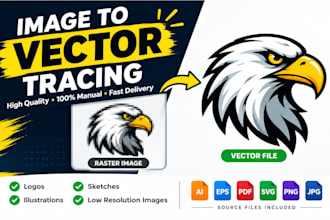 do professional vector tracing, and image to vector quickly