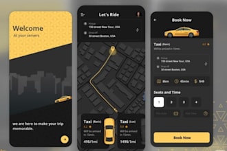 develop ai powered taxi booking app, cab booking app, ridesharing app with admin