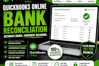 quickbooks online bookkeeping and bank reconciliation