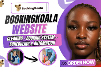 build a house cleaning service website,booking koala with maidly or bookingkoala
