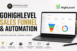 be your gohighlevel expert, salesfunnel, ghl landing page, virtual assistance