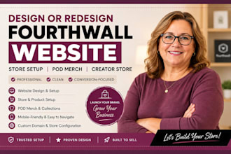 do fourth wall website design setup fourthwall store fourthwall pod merch design