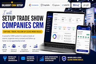setup trade show companies crm momencio captello icapture cvent blinq and popl