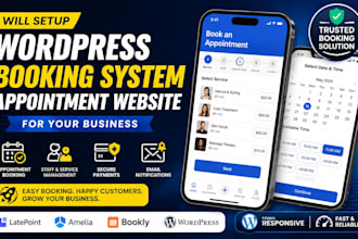 setup wordpress booking system appointment website with booking plugin