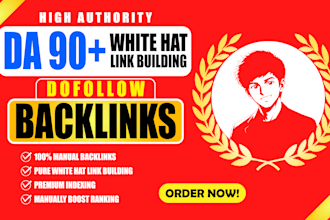 do high quality SEO dofollow backlinks manual white hat link building