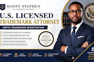 be your US licensed trademark attorney, uspto trademark