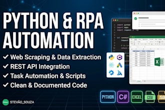 build custom python scripts and rpa automation for your workflow