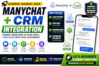 integrate manychat with your CRM for seamless lead automation