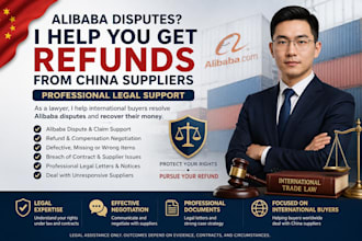 solve alibaba disputes and get refund from china supplier or company as lawyer