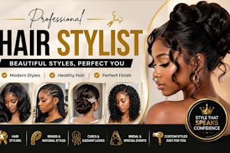 create professional hairstyles and hair styling designs