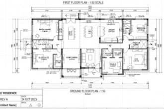 design 2d floor plan, 3d floor plan, house plan and architectural drawing