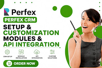 setup or customize perfex crm, install modules, api integration for businesses