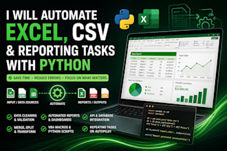 automate excel CSV and reporting tasks with python