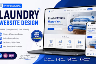 create laundry website for businesses