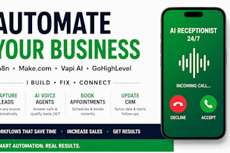 fix make com automation, n8n workflow, vapi ai setup gohighlevel automation