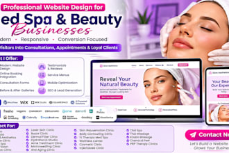 do medspa facial spa medical aesthetics skincare clinic beauty spa salon website