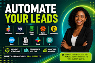 dubsado honeybook 17hats CRM zapier automation mailchimp xero notion slack ai