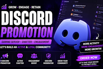 do discord promotion gaming server discord chatter boost engagement