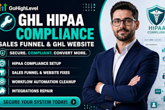 fix gohighlevel hipaa compliance issues sales funnel ghl website