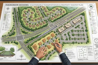 design roads, railways, driveways, parking lots, site plans and property maps
