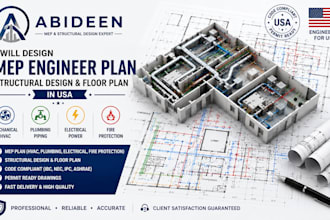 design professional mep engineering plans, structural design and floor plans